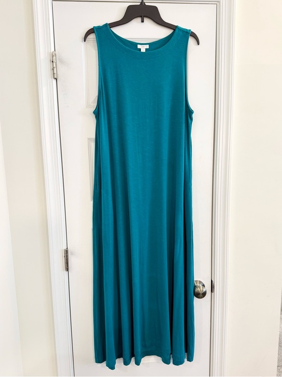 J. Jill Dresses & Skirts - J. Jill Slub Knit Sleeveless Maxi Dress Teal Size L